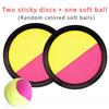 1set Children's Suction Ball Sticky Target Racket Throwing Throwing Catch Sports Equipment Family Interactive Ball Toys
