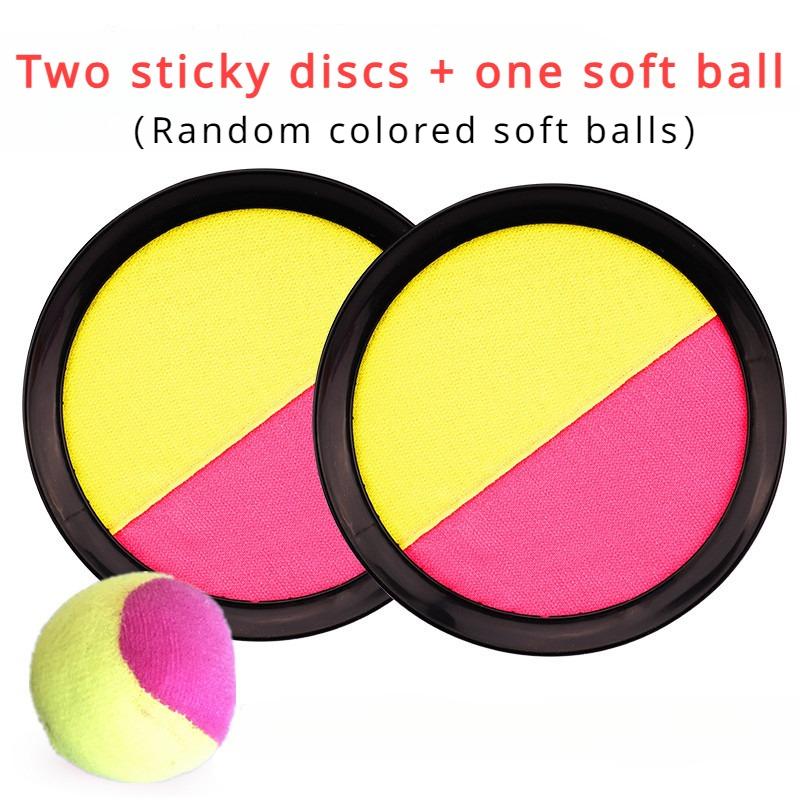 1set Children's Suction Ball Sticky Target Racket Throwing Throwing Catch Sports Equipment Family Interactive Ball Toys