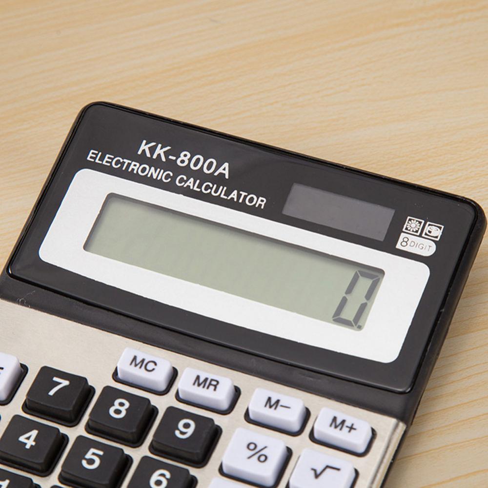 Calculator Kk-800a Metal Desktop Large Font Wide Calculator 8 A Business Computer Office Supplies With Manufacturer Whole