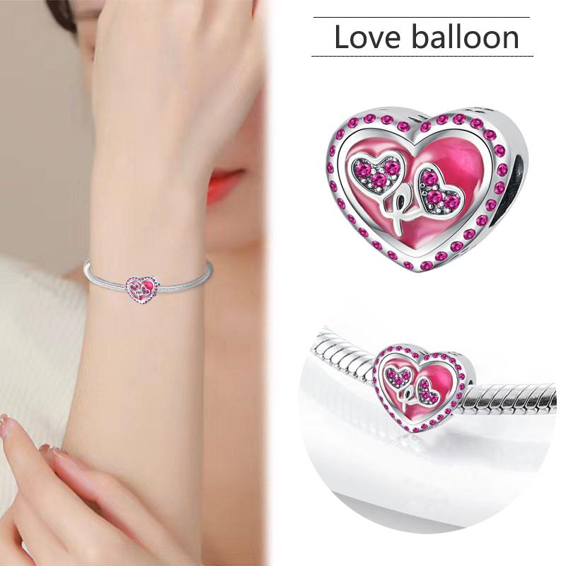 New Valentine'S Day Charm Arrow Pierces The Heart Pendant Forever Love Bead Fit Original Bracelet Diy Accessories Jewelry Gift