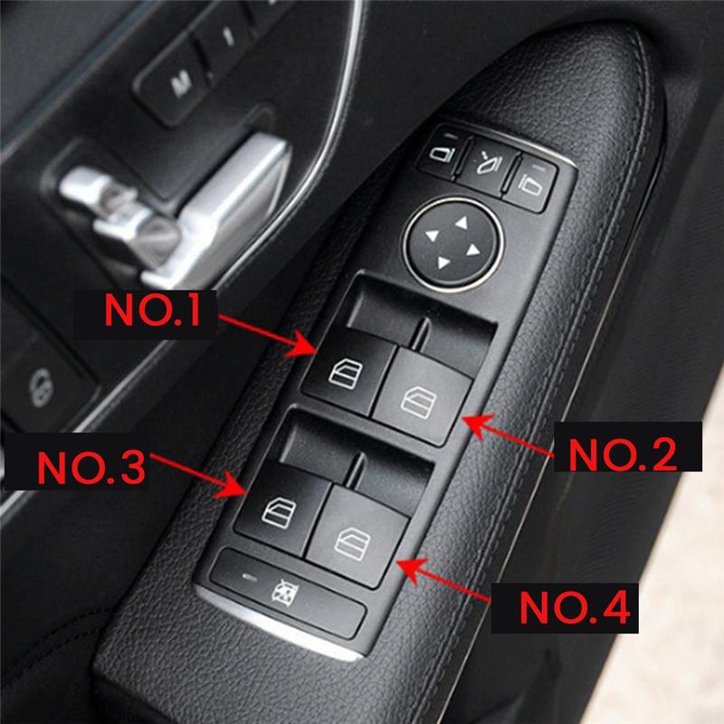 Car Window Lift Switch Repair Button Cover With Tools 2049058202 For C-CLASS W204 GLK X204 W212 W207 Parts No.4