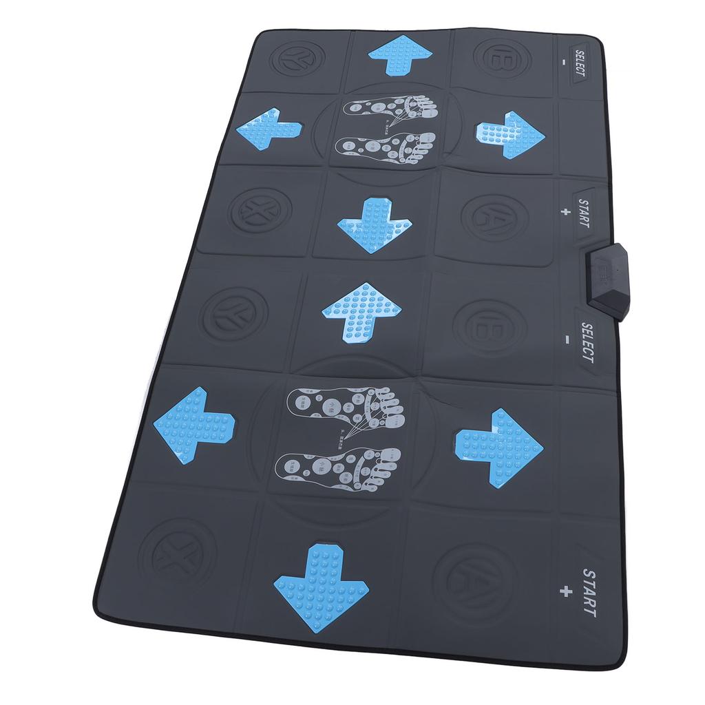 Saltea electronică de dans PU pentru două persoane, HD, cu lumină, cu cablu AV, pentru sufragerie, gri