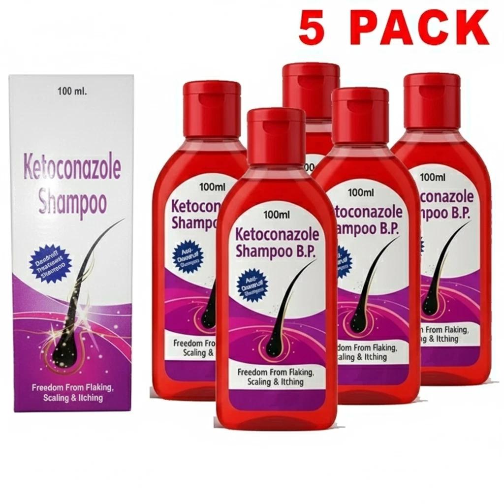 

Advanced Scalp Balance Anti-Dandruff Shampoo with Ketoconazole 100ml – Pack of 5 100 ml червоний