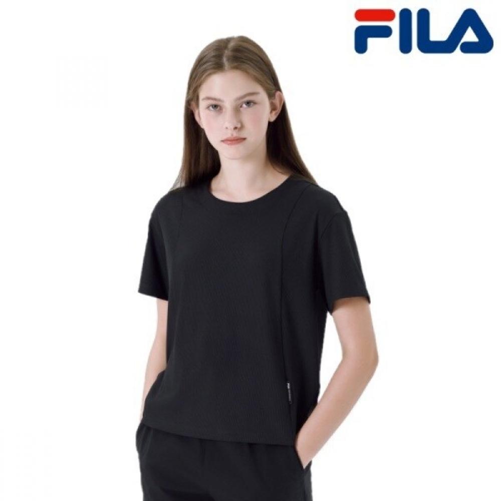 Fila Performance Ребристая Полуукороченная Футболка Черная Fs2rsg2254f BLK (black)/085