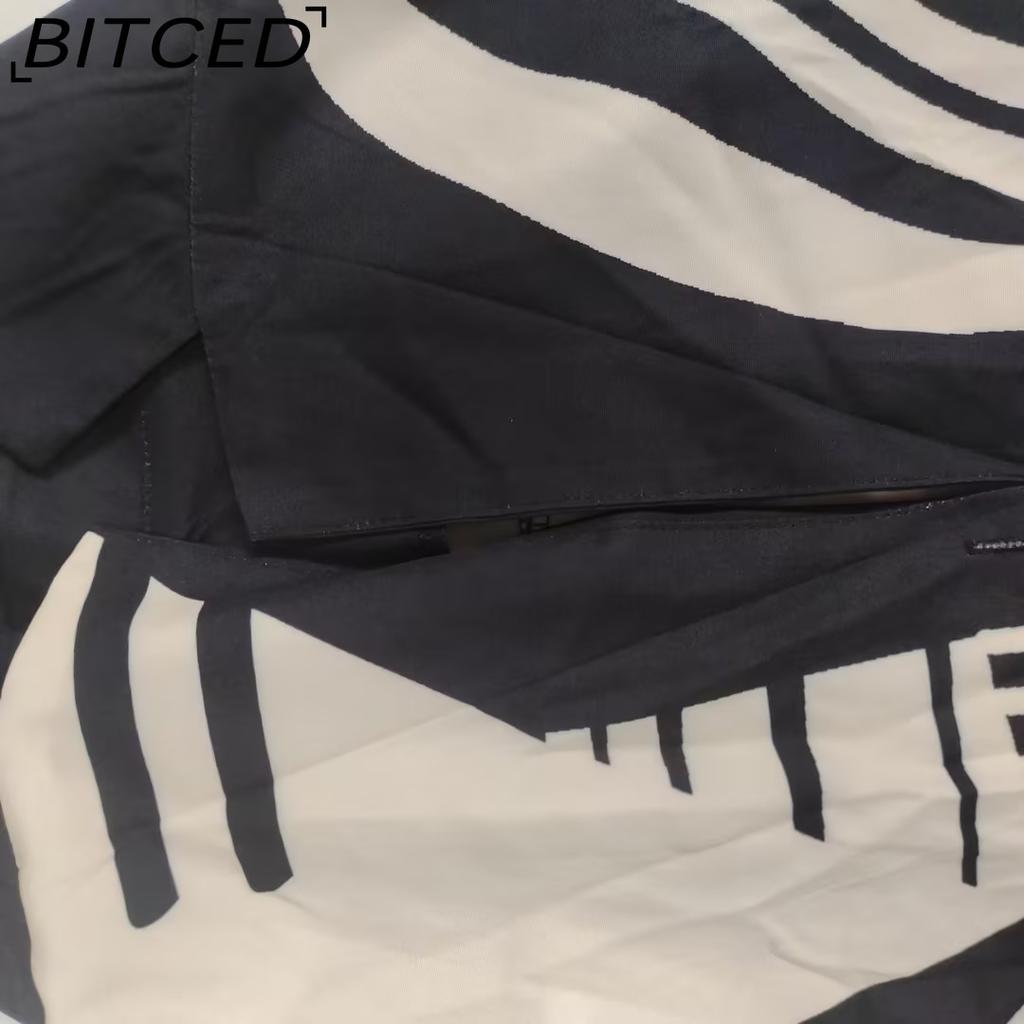 BITCED Damen Frühjahrskollektion: Eleganter Homewear-Stil Bedrucktes Langarm-Oberteil und Hose Lässiges Mode-Set