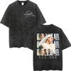 Rosalia LUX Tour Koszulki z Nadrukiem Męskie Damskie Moda Estetyka Vintage Spierana Koszulka Bawełna Wysokiej Jakości Oversize Koszulki
