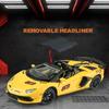 1/24 Lamborghini Aventador SVJ63 Legierungsauto Diecasts & Spielzeugfahrzeuge Automodell Ton und Licht Rückzugauto Spielzeug für Kinder Geschenke