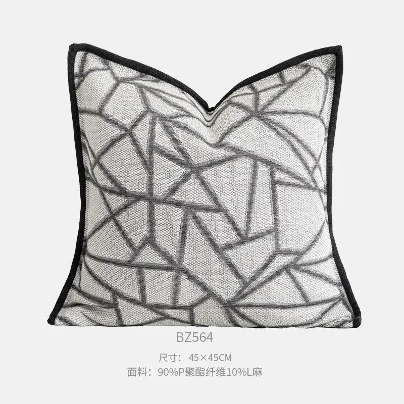 Kissenhülle Modern Mode Modellzimmer Bett Sofa Heimdekoration Baumwolle Leinen Hotel Kissenbezug Weich und Bequem