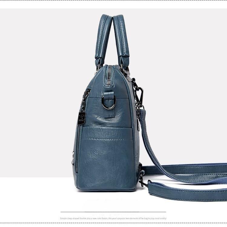 2022 New High Quality Leather Backpack Women Shoulder Bags Multifunction Travel Backpack School Bags for Girls