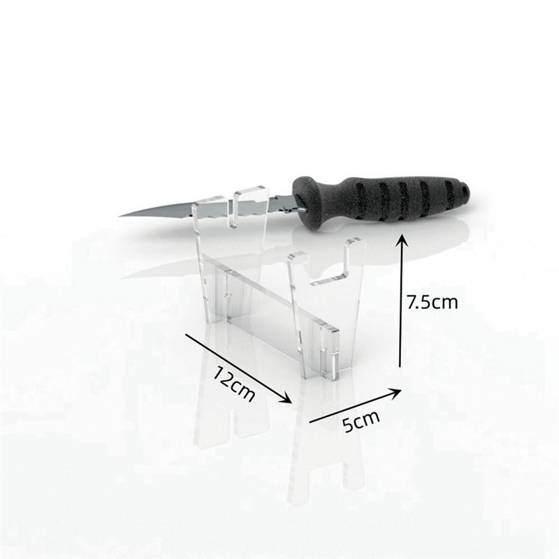 Good-Acrylic Knife Display Stand Fixed Blade Knife Collections Display Stand Holder For Single Knife Display Stand