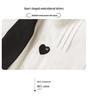 Spring Girls' Academy Long Sleeve Lapel Shirt - Korean Style for Medium and Large Girls