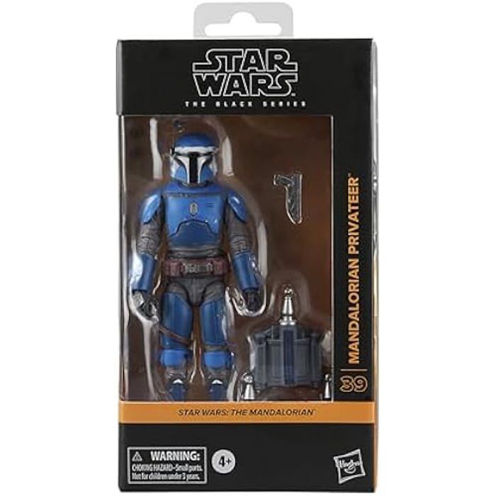 Figurine de collection - star wars - mandalorian privateer - 15 cm - articulations premium - accessoires inclus