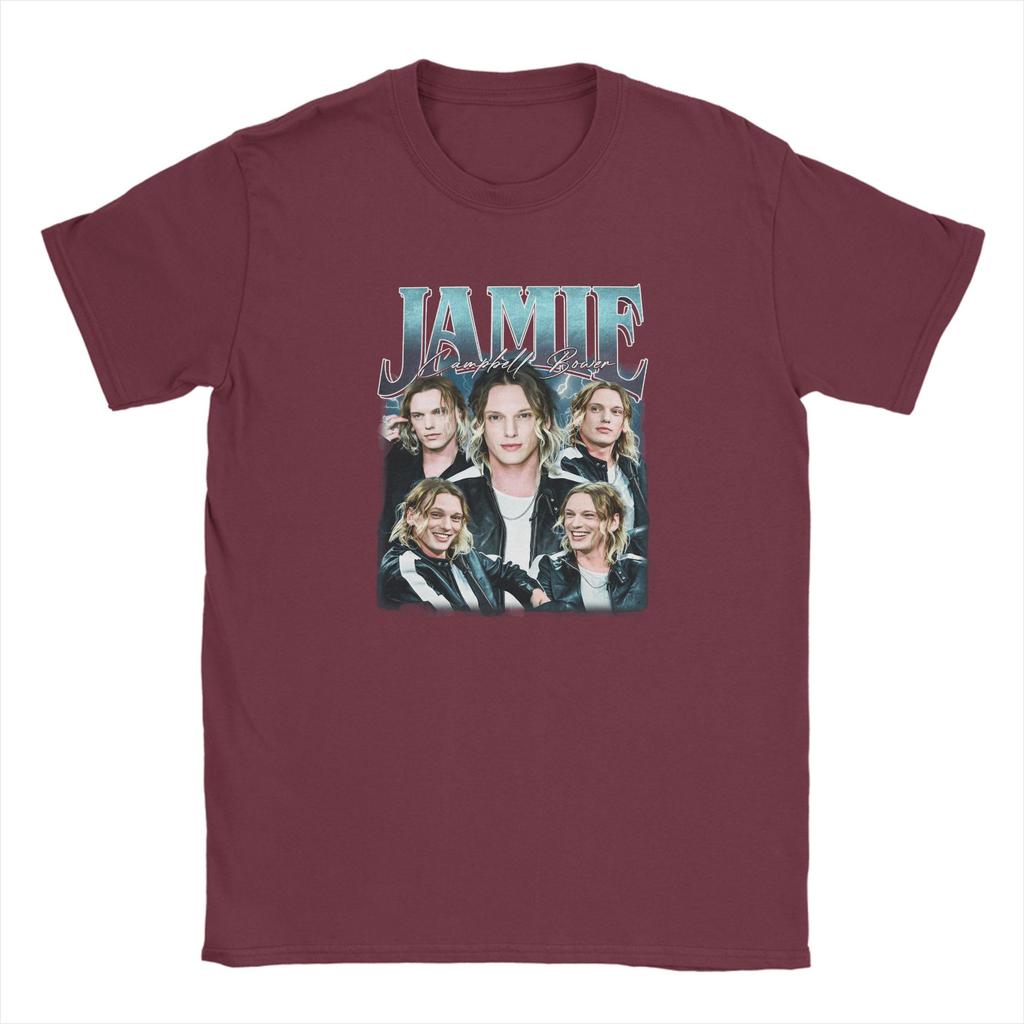 Casual TShirt Summer JJamie Campbell Bower Trendy Cool T Shirts  100 Cotton Tshirt for Fun Loose Short Sleeve Clothing