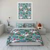 Easter Bunny and Egg Pattern Set Exquisite Three-piece Bedding Set Gift for Kids and Adults