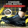 Fashion Steel Toe Safety Shoes Man Lightweight Breathable Mesh Work Shoes Protective Anti-slip Sports Safety Work Sneakers for Men Women