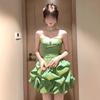French stunning high-end exquisite dress, high-end sense, super good-looking tube top waist tutu skirt 2025 summer