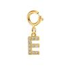 Alphabet initial Letter pendant Zirconia Letter charms for Zircon making Necklace earring Zircon keychain DIY accessories