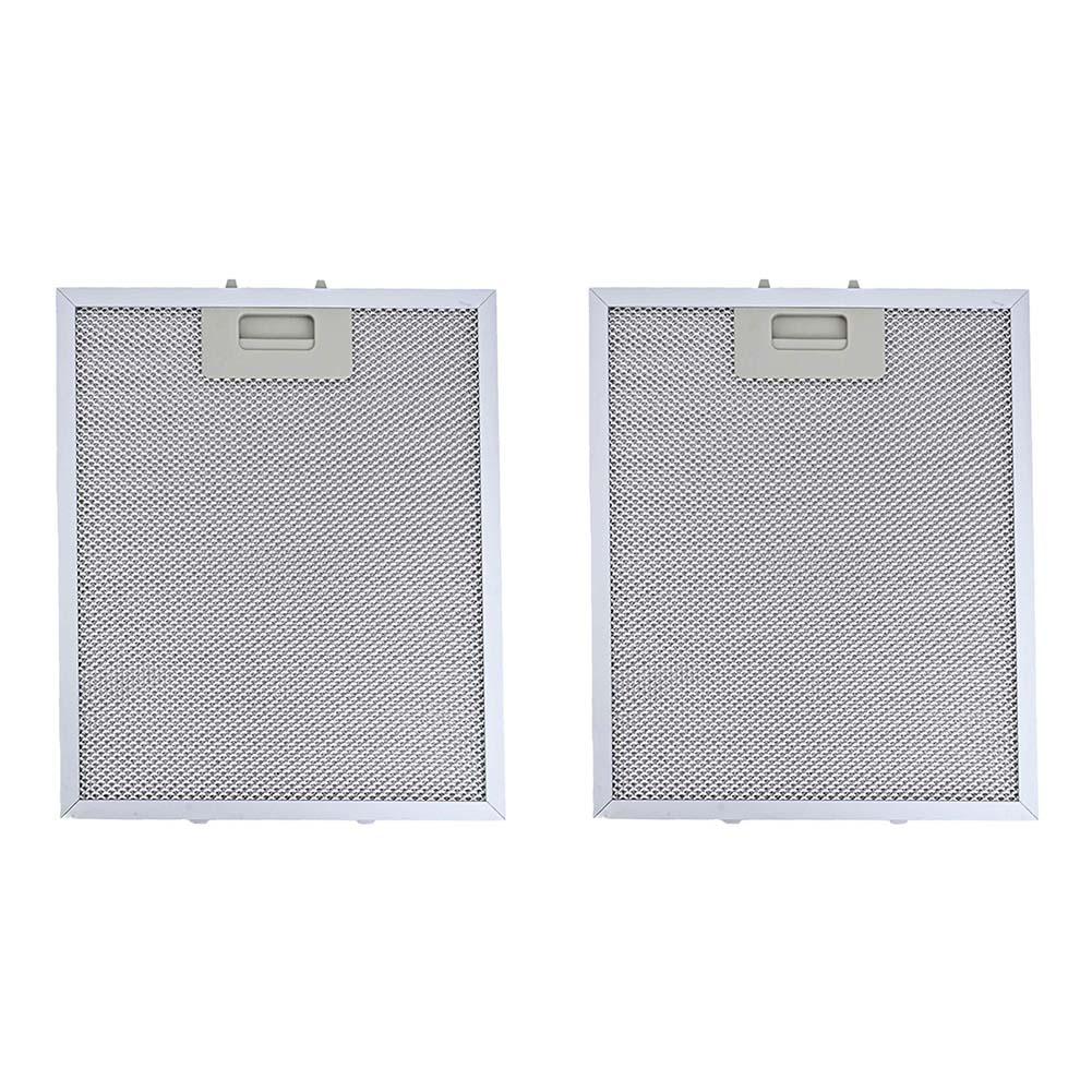 Replacement Aluminum Mesh Grease Filters For Cooker Hood Range Hood Vent 255x230x9mm 2PCS For Kitchen Ventilation