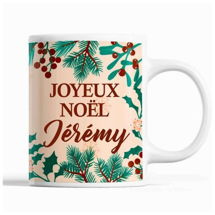 Mug - Jérémy - Christmas - Beige - 325 Ml - Dishwasher and Microwave Safe