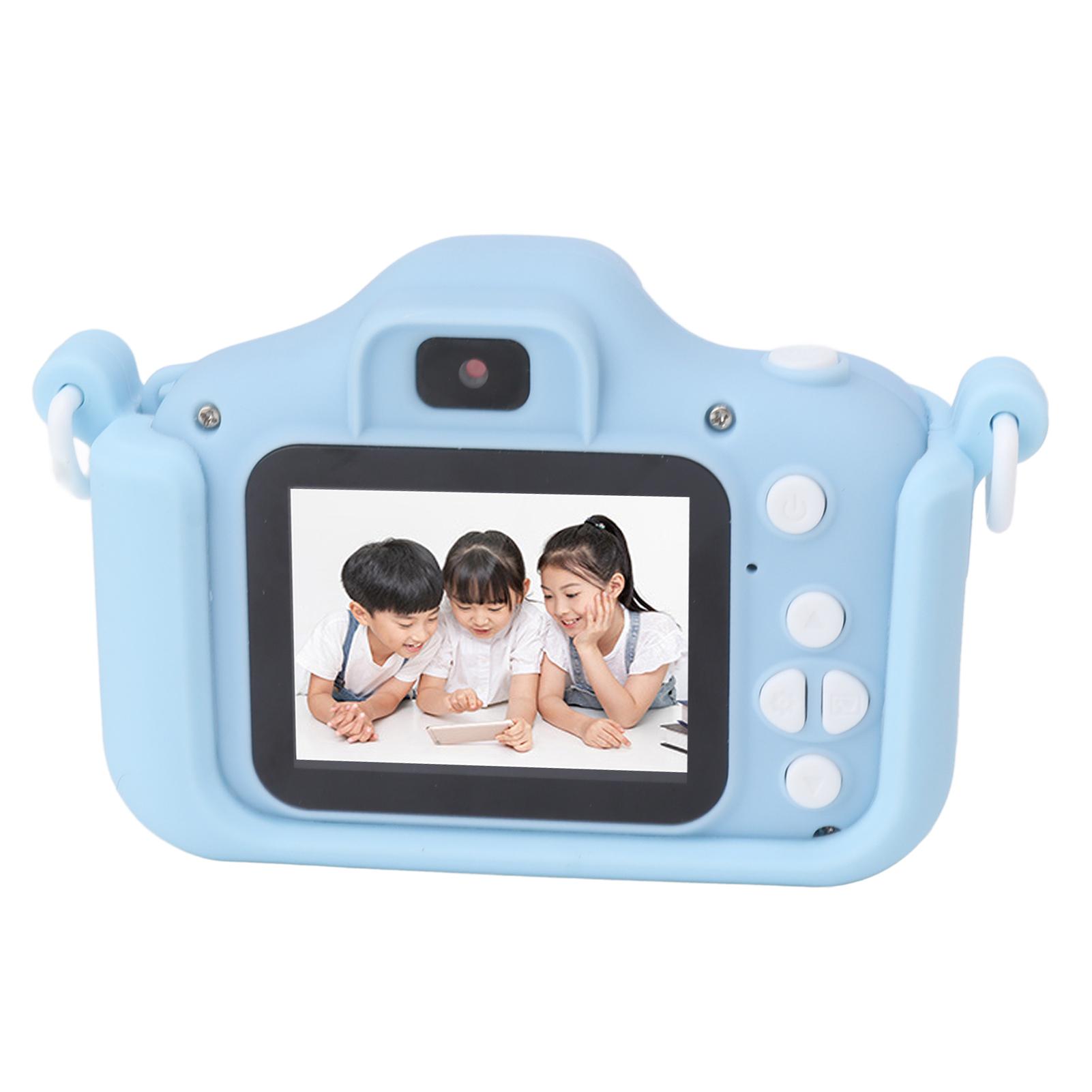 

Kids Camera 20MP for Boys and Girls Birthday Gift With Game Video Recorder 1080P 2in Blue