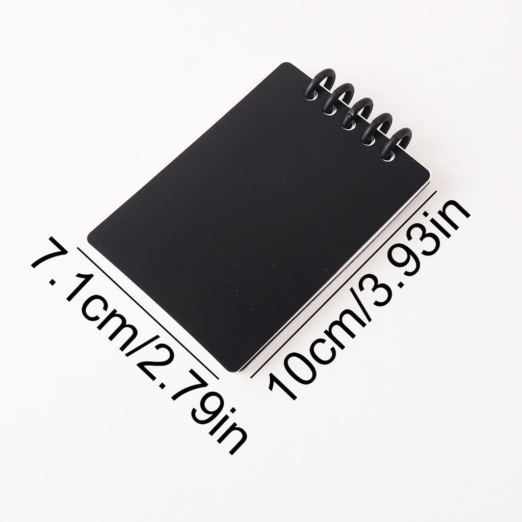 Loose-leaf spiral mini notebook, portable notepad, spiral-assembled memo book, suitable for outdoor home office and school use