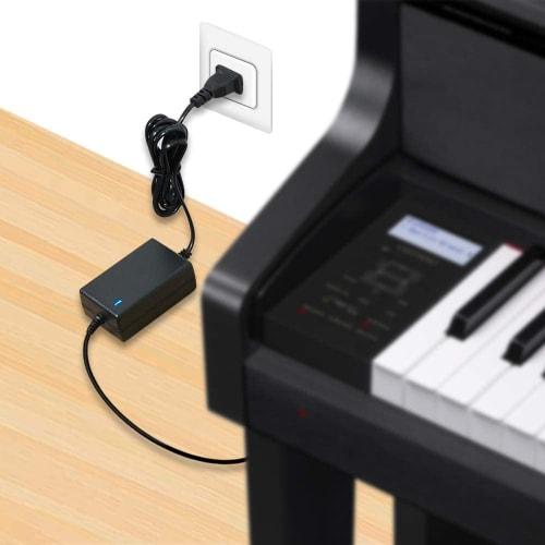 Erstatningsstrømforsyning for Casio digitale keyboard (AD-12MLA, AD-12JL) - AC-adapter, 12V 1.5A