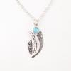 Blue Cat's Eye Gemstone 925 Solid Silver Jewelry Handmade Leaf Pendant For Her PP-36-43