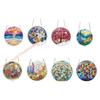 Colorful Acrylic Sun Catcher Puzzle Wall Ornament With Metal Chain For Window Gardens Home Decoration Indoor Outdoor Use 85AD