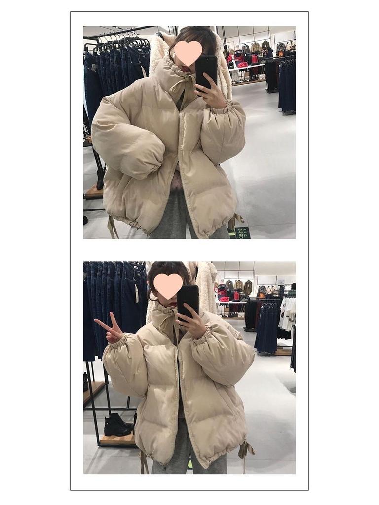 Women's Spring/Summer Loose Fit Korean-Style Thickened Cotton-Padded Coat