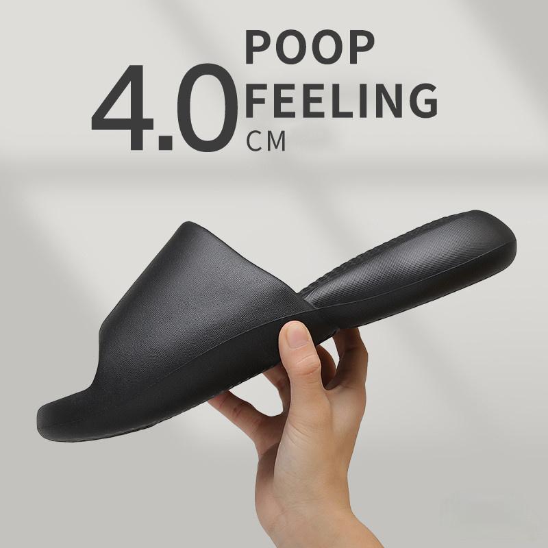 Mode Hausschuhe Hausschuhe Für Weiche Sommer EVA Sandalen Stumm Rutschfest Damen Plateau Hausschuhe für Zuhause 2024 Pantoletten Weich Große Größe