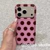 Korean Ins Pink Full Screen Brown Polka Dots for iPhone11promax Apple 11 Mobile Phone Case 11 New Models