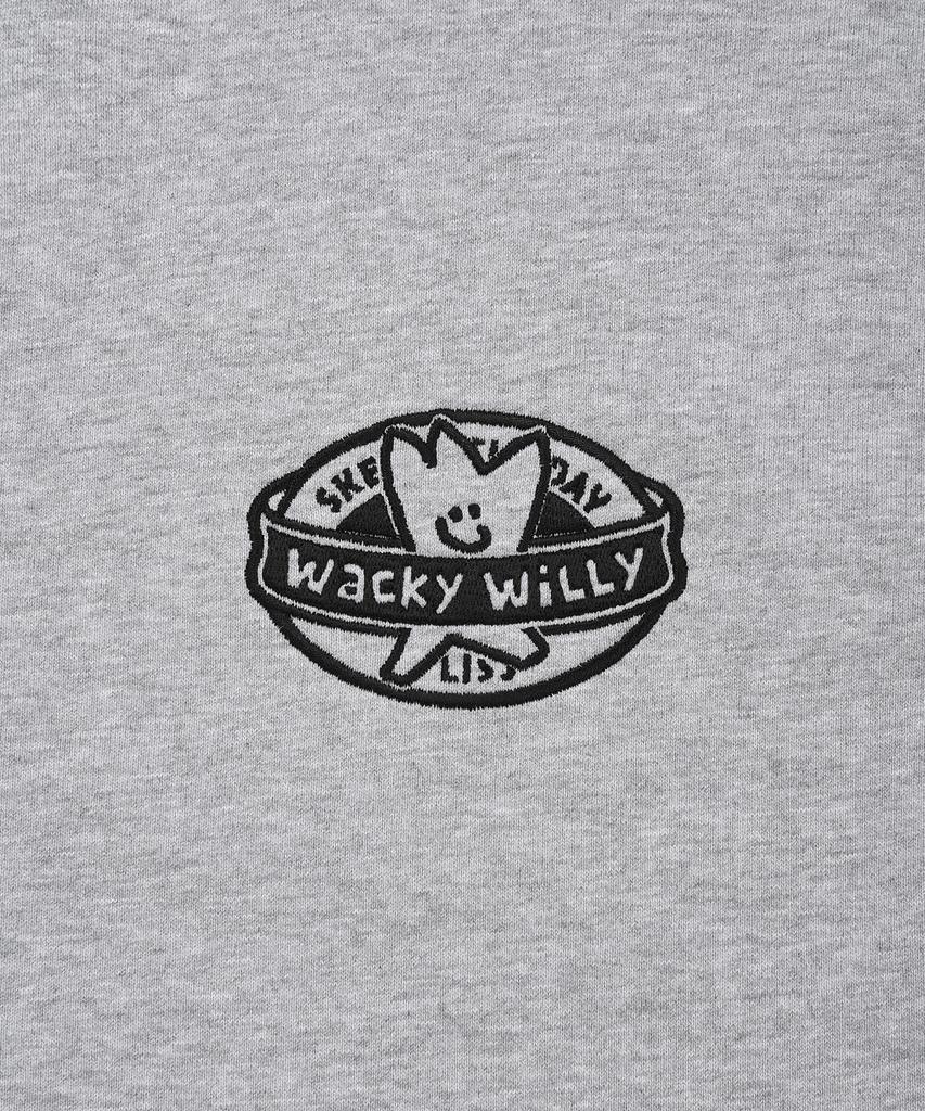 Wacky Willy Kiki Sleeveless Zip-Up Hoodie Gray