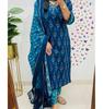 Women Party Wear Kurta Pant Dupatta Set Indian Party Wear Top Tunic Kurti Salwar Kameez