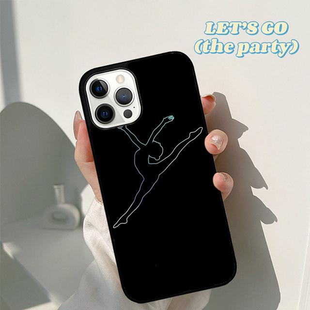 Autumu Rainbow Gymnastics Silhouette Phone Case Cover for iPhone 17 Air 16 16e 15 12 11 13 14 Pro Max Apple Plus