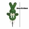 Bunny Topiary 35.4 Inches Easter Boxwood Plant Artificial Bunny Topiary with Ground Spike for Home Workplace Outdoor Porch