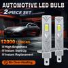 2 st 12000LM H1 H3 LED Strålkastarlampor Mini H1 LED Dimljus 30W CSP för Bilstrålkastare Fläktlös DRL Ljus Auto Dagtidskörningsljus 12V 6500K Vit