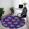 1pc Fireworks Pattern Carpet for Office Non-Slip, Round Carpet, Soft & Comfortable, Carpet for Office, Lightweight Round Floor Mat