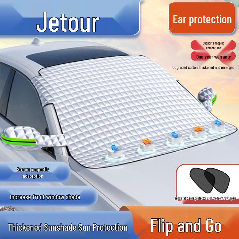 All-Season Universal Thickened Car Half Cover with Sun and Rain Protection