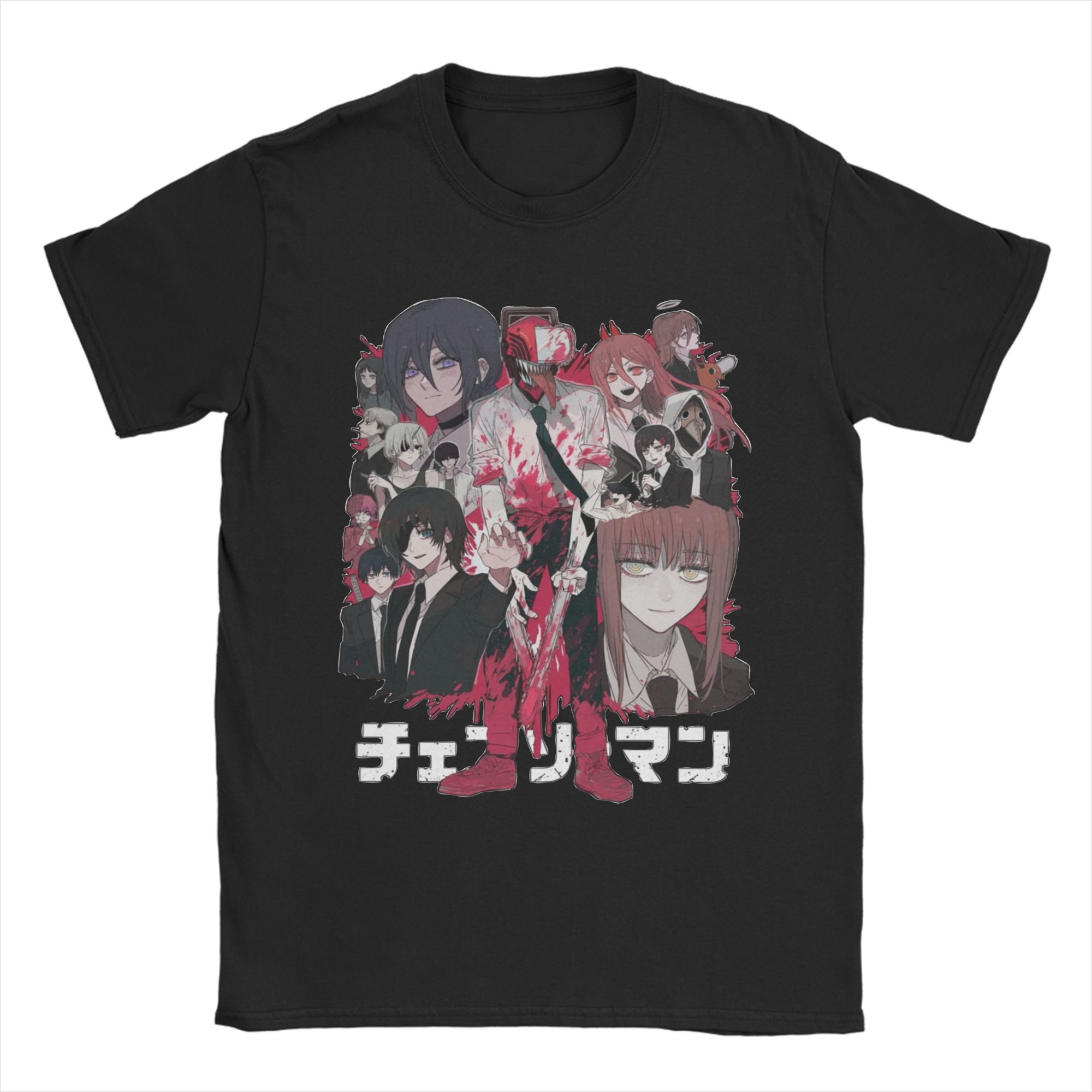 Men Women s Chainsaw Man T Shirt Cotton Clothing Novelty Short Sleeve Crew Neck Tees Plus Size T-Shirts S