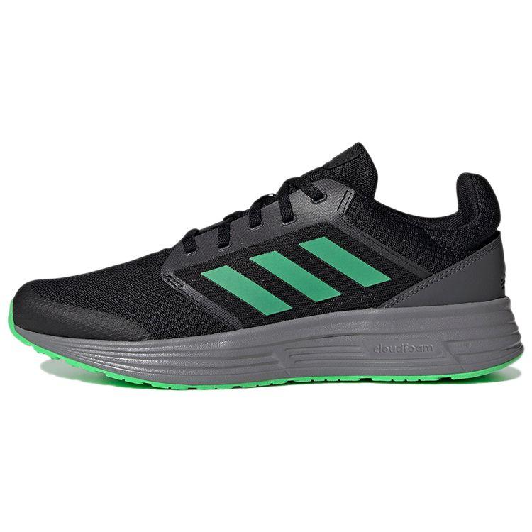 Adidas Galaxy 5 Lightweight Comfortable Mesh Durable Shock Absorbing Breathable Low Top Casual Running Shoes Men sneaker Black Green H04597