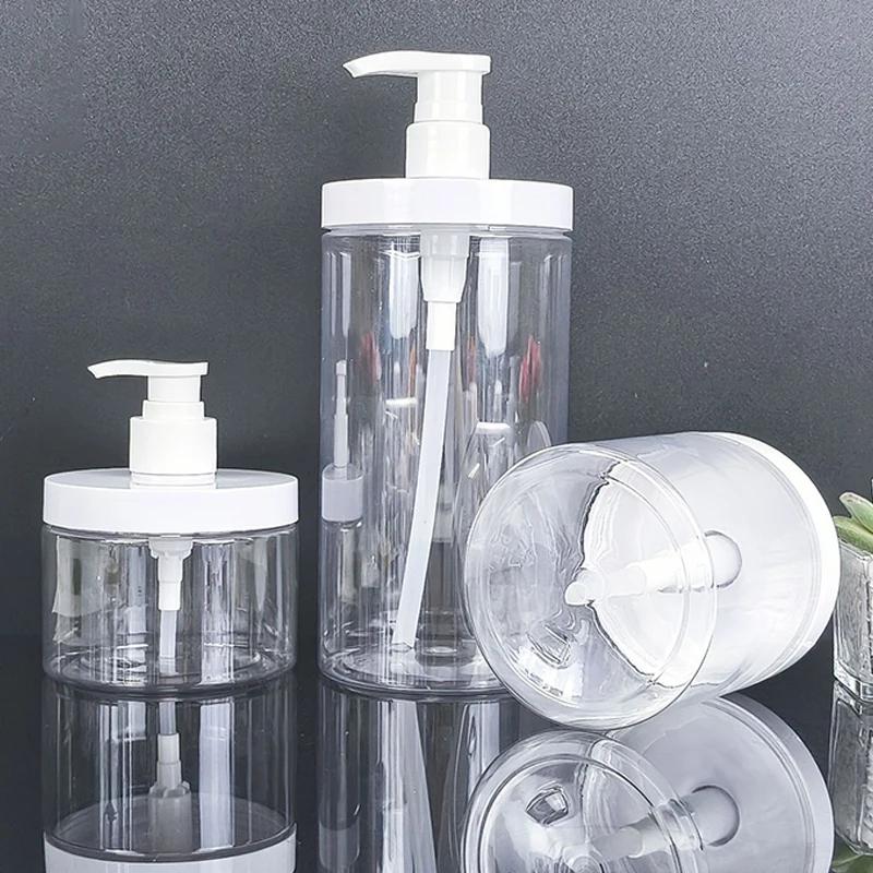 300-1000ml Soap Dispenser Bottle Shampoo Shower Gel Bottle Refilable Wide Mouth Lotion Hand Sanitizer Bottle Bathroom Container