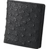 Ostrich Folding Wallet S-NO12357BK Black