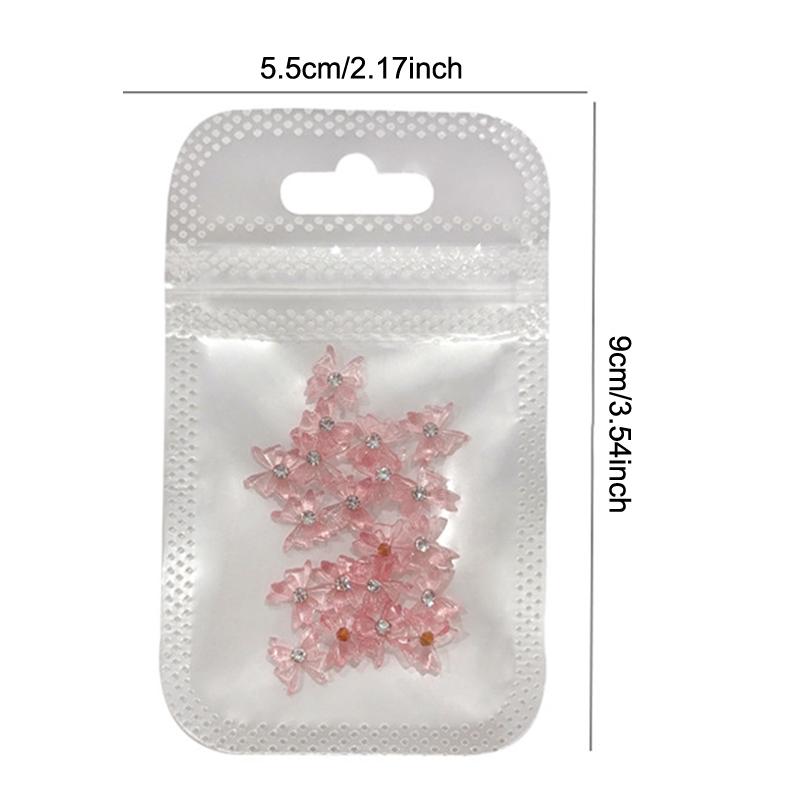 Runde Strass Nagel Schleifen Charms 20 Stück Eis Transparent Kristall Schleife Schmuck Diamant Harz Band Edelsteine Für Nägel Zubehör