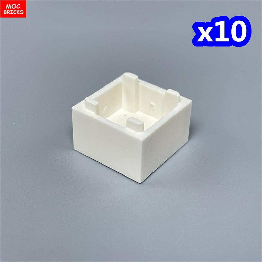 MOC Bricks Container Series Display Box Bucket Basin Pot Pack Basket Attachments Assembled Constructing Blocks Playthings Children Gift