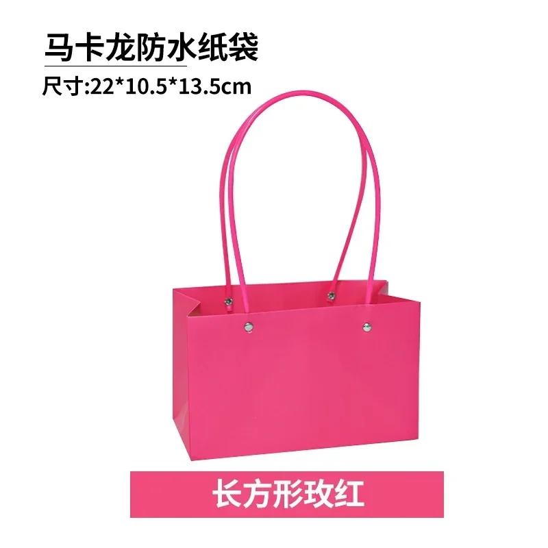 Festa de Casamento Rosa Flor Caixa de Presente Buquês de Flores Embalagem Caixa de Papel Sacola de Transporte Cesta de Armazenamento Dia dos Namorados Aniversário 10 PEÇAS