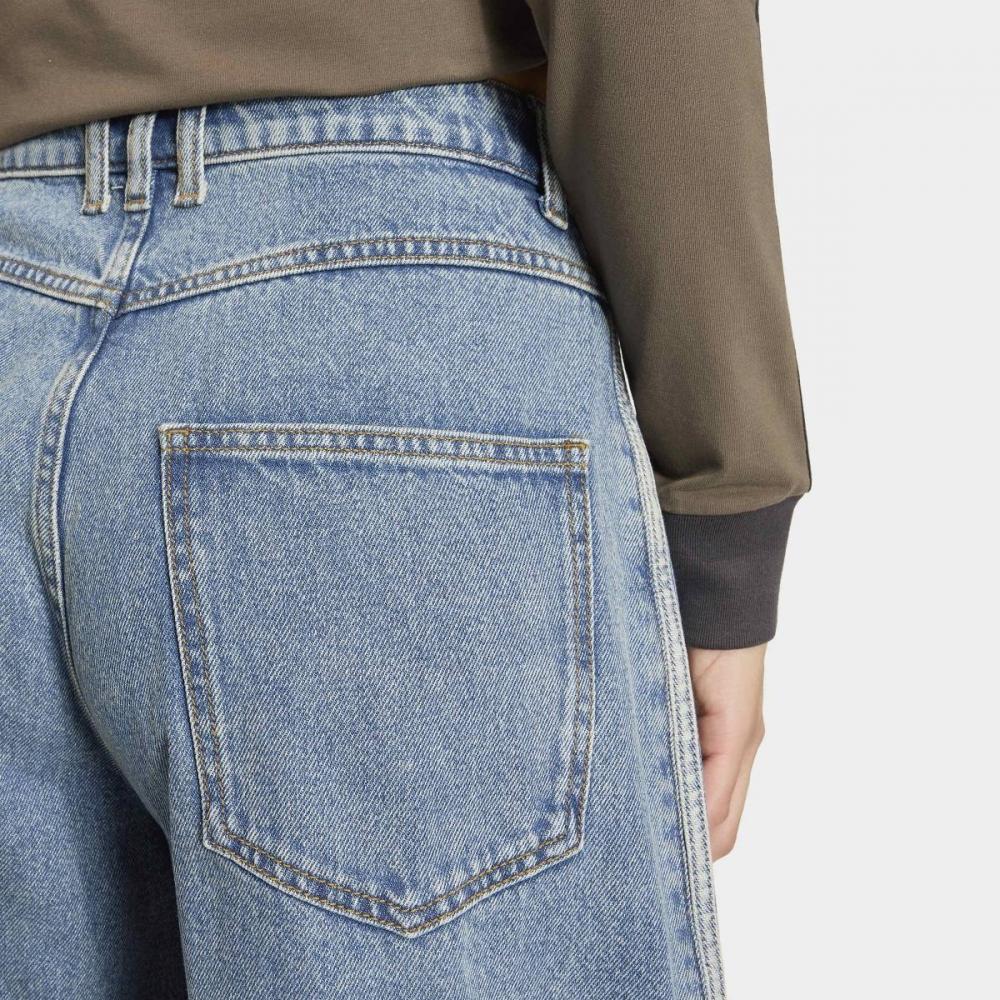 adidas High Rise Barrel Leg Denim Pants