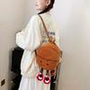 New fun sports football basketball plush toys backpack doll children's gifts creative doll backpack