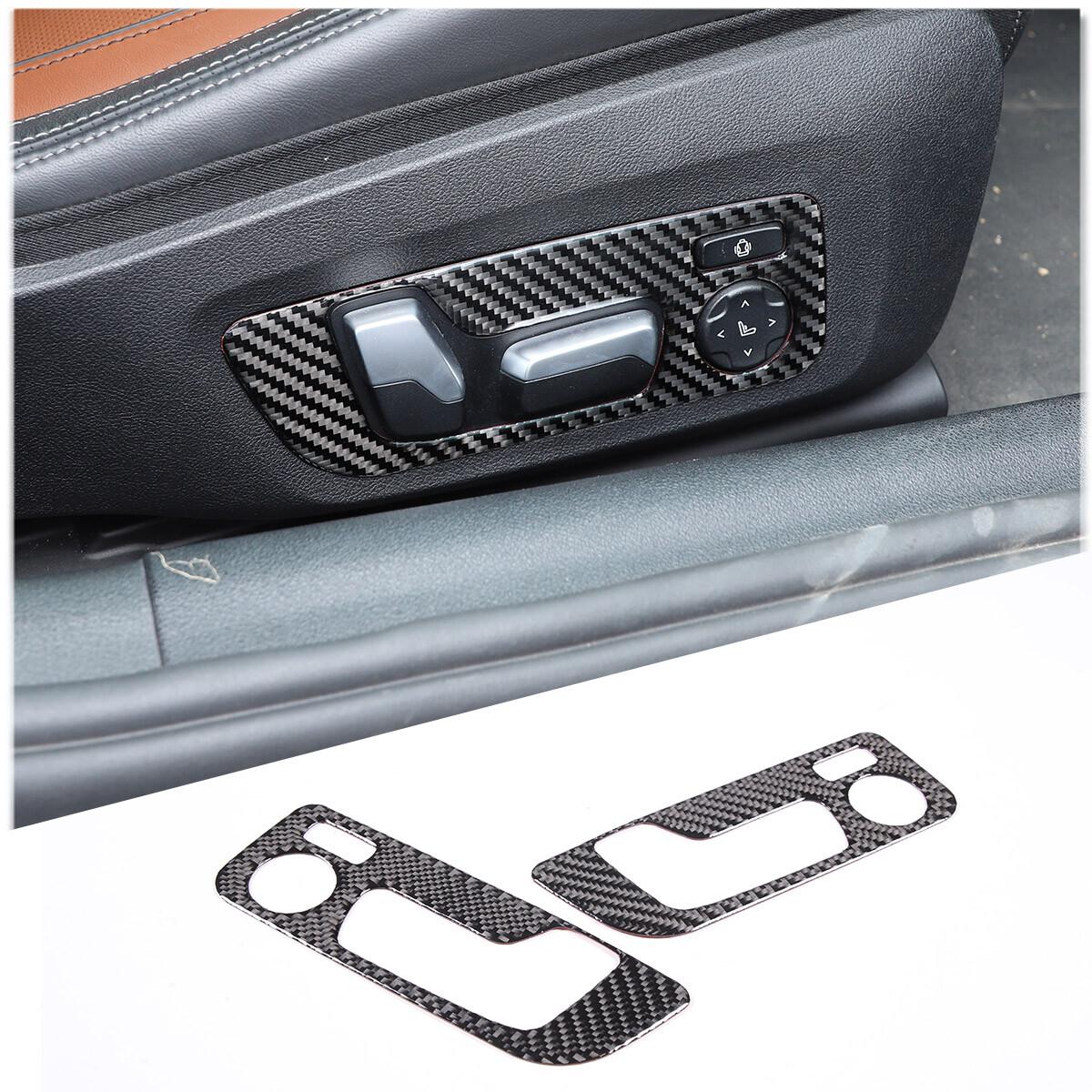 Carbon Fiber Seat Adjustment Panel Trim Cover For BMW 8 Series G14 G15 G16 19-22