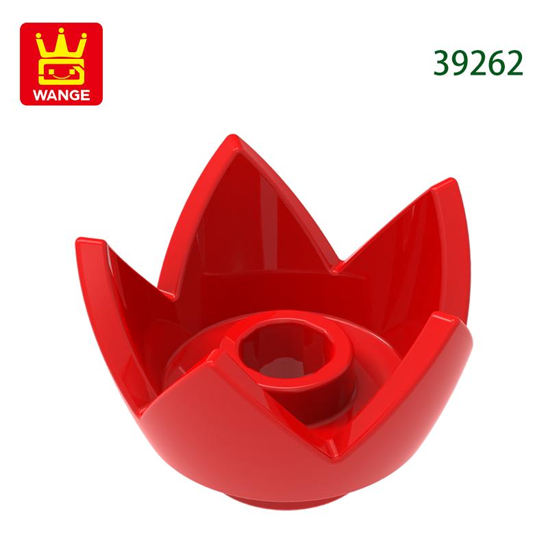 Non-Toxic 313Pcs/Lot 39262 Crown Eggshell With 5 Points Building Blocks Moc Flower Accessories Compatible With Brick Diy Parts Toys