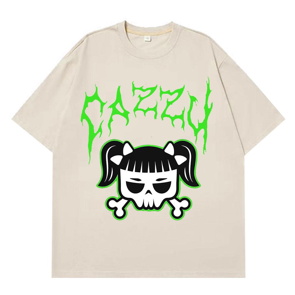 Singer Cazzu Funny Graphic Tshirt Unisex Women Hip Hop T Shirt Loose Cotton Short Sleeve Oversized Casual Aesthetic Trend Tshirts